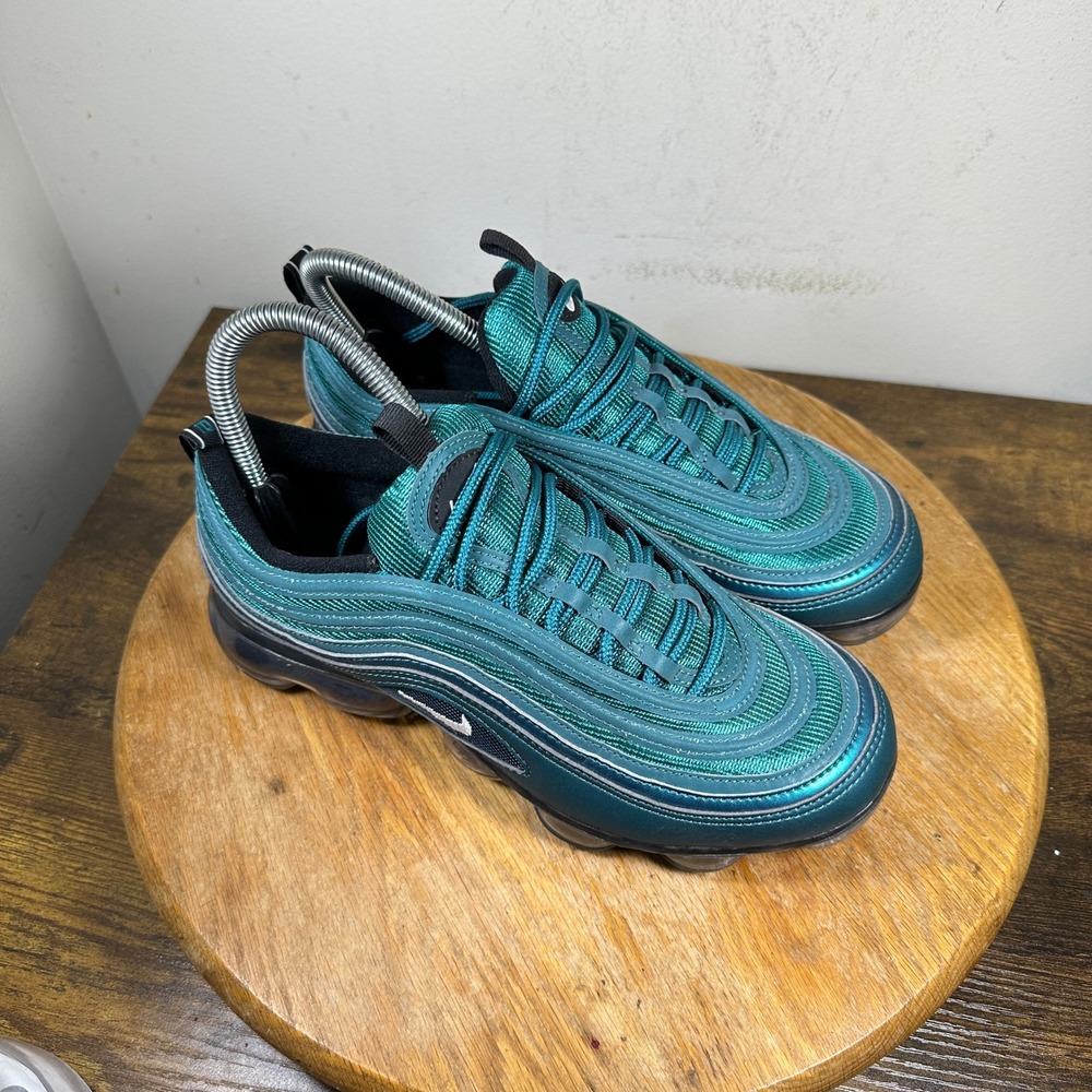 Nike Air VaporMax 97 Teal Emerald Running Shoes Womens Size 8 AO4542-901